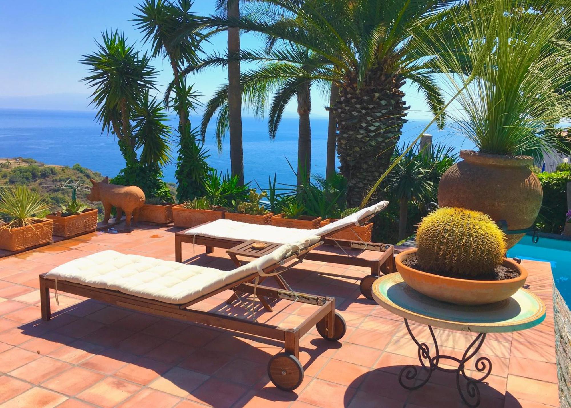 Villa Lou Taormina Private Villa With Panoramic Sea View Pool Exterior photo